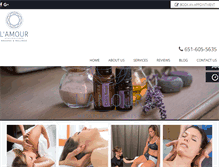 Tablet Screenshot of lamour-massage.com